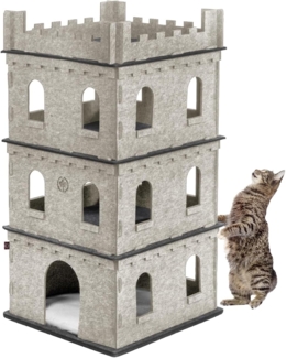 Canadian Cat Company Tierhaus Premium Katzenburg Filz "Felty Fort" Katzenhaus