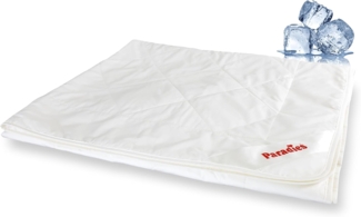 Paradies Sommerbettdecke Cool Dream Bio, Füllung: 50% Viskose (mit paraffinhaltigen Mikrokapseln), 50% Lyocell, Bezug: 50% Baumwolle kbA, 50% Lyocell, Kühldecke, kühlend & temperaturregulierend