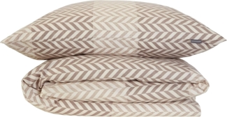 Schiesser Bettwäscheset Maribel - Renforcé - 2-teilig - 155 x 220 cm - Taupe