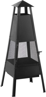 Feuerstelle YASUR Metall Schwarz