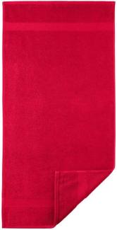 Diamant Waschhandschuh 15x21cm rot 450g/m² 100% Baumwolle