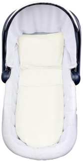 Andy & Helen Bettlaken für Wiege oder Maxi-Kinderbett, einfarbig, cremefarben