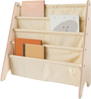 3 Sprouts Kinder Bücherregal aus Holz – Montessori Regal für Kinderzimmer - Beige