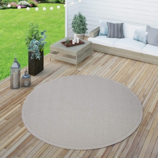 Paco Home Teppich Timber 125, rechteckig, Höhe: 4 mm, Flachgewebe, Sisal Optik, auch als Läufer, In- und Outdoor geeignet