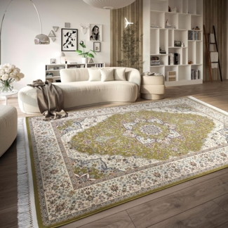 Villeroy & Boch Teppich Etienne, rechteckig, Höhe: 7 mm, Orientalisch, Fransen, Wohnzimmer, Schlafzimmer, Klassisch, Kurzflor