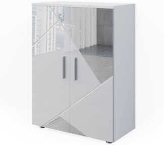 Vicco 'Irma' Midischrank, Holz, 81 x 30 x 60 cm, Weiß