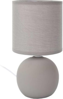 HOME DECO FACTORY, LA0042, Elegant Table Lamp H25 cm - Modern and Clean Design, Soft Lighting for Living Room or Bedroom, Matt Taupe Finish - Ideal for Interior Decoration