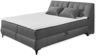 Boxbett Atlantis 160x200 cm in Anthrazit von ED Exciting Design mit Bettkasten