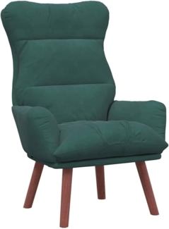 vidaXL Entspannungsstuhl Dunkelgrün 69 x 74 x 93 cm Samt 42001836