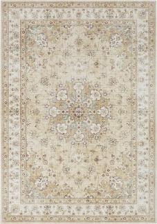 Kurzflor Teppich Nain Goldgelb 120x160 cm