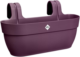 elho Vibia Campana Easy Hanger L 46 - Übertopf für Balkon & Außen - Ø 46.0 x H 26.5 cm - Lila/Ahorn Lila