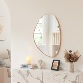 Wandspiegel Lardkapihond 75x53 cm Goldfarben [en. casa]