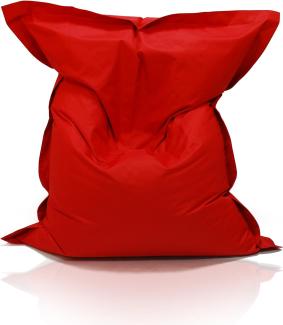 Kinzler S-10026/32 XXL Riesensitzsack, 140x180 cm, Sitzsack Outdoor Indoor, in vielen verschiedenen Farben, mit Innensack, rot