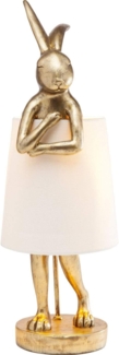KARE Design Tischleuchte Animal Rabbit Gold/Weiß 68cm 61598