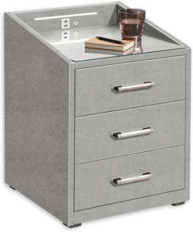 Nachtkommode MOON, Light Grey