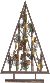 Weihnachtsdekoration LED SVIDAL Weihnachtsbaum 62 cm Braun