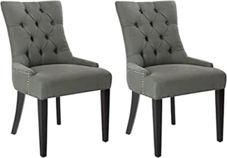 SAFAVIEH 2er Set Modern Gepolstert Stühle, Marineblau