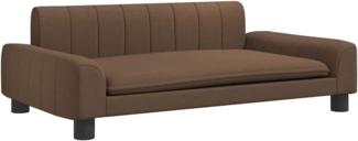vidaXL Hundebett Braun 90x53x30 cm Stoff 171849