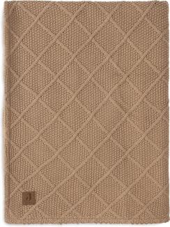 Jollein Check Knit Babydecke 75 x 100 cm - Biscuit