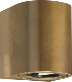 LED Wandaußenleuchte up down Messing Nordlux Canto 2 2x a 6W 500lm 3000K