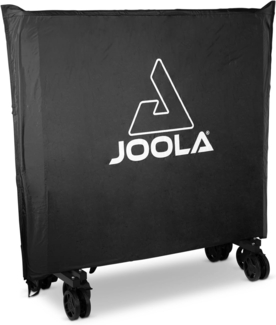 JOOLA Tischtennistisch Abdeckung mit Aufbewahrungstasche, wetterfest, Polyester schwarz, 274 x 137 x 0,3 cm