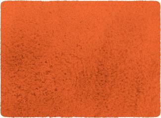 MSV Badteppich Badematte Badvorleger Duschvorleger Mikrofaser Hochflor flauschig 40x60 cm – Orange