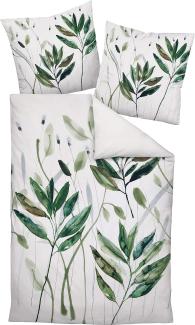 Janine Mako-Satin Bettwäsche Modern Art 42066-06 Grün