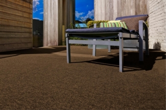 andiamo Kunstrasenteppich Field mit Noppen - Kunstrasen Outdoor zur Verwendung als Balkon Bodenbelag oder Outdoor Teppich - witterungsbeständig und zuschneidbar 200x250 braun