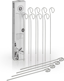 Buddy's Grillspieß Buddy´s BBQ (Set, 12-St), Schaschlikspieße, Edelstahl, wiederverwenbar, 21 cm