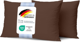 MSS Kissenbezug 2er Set - 40x80 cm - Café