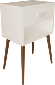 VCM Nachttisch Singol 920238 Weiß H. 70 x B. 45 x T. 30 cm