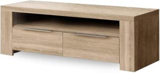 Lowboard Calvin 2 Eiche Sonoma 124 x 41 x 50 TV-Board TV-Schrank TV-Möbel