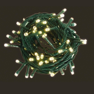 600er LED Lichterkette Außen Innen Partylicht Kabel grün Weihnachtslichterkette warmweiß