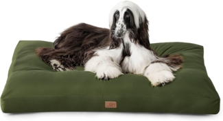 BEDSURE Hundekissen Grosse Hunde waschbar - 120x90 cm hundematratze XXL für große, mittelgroße Hunde Outdoor gepolstert Hundematte grün in 10cm Höhe?XL Kühlmatte für Haustiere