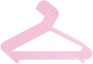 Bieco Kleiderbügel Kinder Rosa | Länge ca. 30 cm Baby Kleiderbügel | Kunststoff Kleiderbügel Kinder Baby |Baby Organiser Für Kleiderschrank | Kleiderbügel Baby |Baby Clothes Hangers,8 Stück(1er Pack)