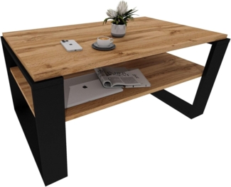 CraftPAK Wohnzimmertisch Kaja96 für Couch aus hochwertigem Holz, Couchtisch 54T x 96B x 44H cm (1-Tisch), Tischplatte aus Holz