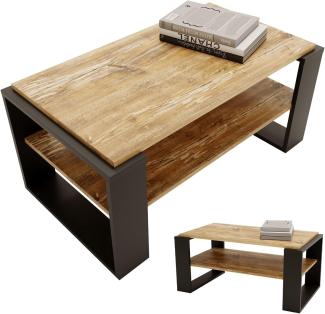 CraftPAK Wohnzimmertisch Kaja96 für Couch aus hochwertigem Holz, Couchtisch 54T x 96B x 44H cm (1-Tisch), Tischplatte aus Holz