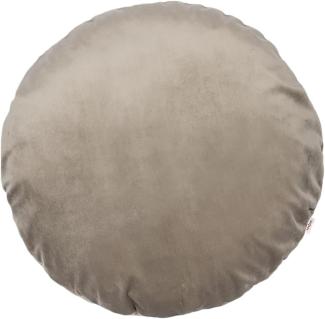 Kissenhülle rund ca. 60 cm Ø taupe beties "Samt&Sonders"