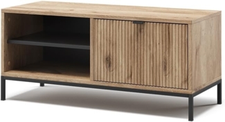 Schuhschrank Eliza Viking Oak 100 x 45 cm mit Klapptür Vicco