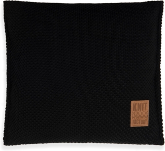 Knit Factory Lynn Kissen 50x50 cm Schwarz