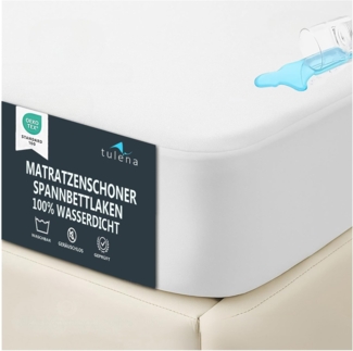 Matratzenschoner Wasserdichter Spannbettlaken Waschbar Matratzenauflage TULENA, Größe 60x120, Jersey – Spannbettlaken, Oeko-TEX Zertifiziert