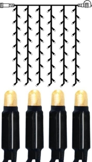 System 24 "LED-Lichtvorhang 1x1 m" warmweiß, IP44