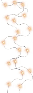 TrendLine LED-Lichterkette Micro Innen 45 cm warmweiß-silber mit Timer
