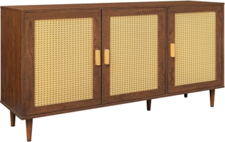 riess-ambiente Sideboard VIENNA 120cm braun · Retro-Kommode mit Wiener Geflecht und Stauraum (Einzelartikel, 1 St), 4 geschlossene Fächer · Wohnzimmer · Rattan · Natural Look · Design