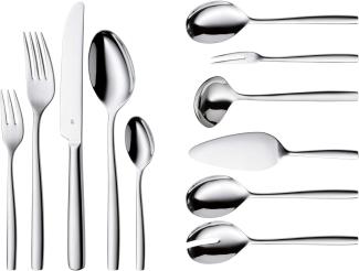 WMF Palma (12. 7200. 6041), Besteck Set, für 12 Personen, 66 teilig, Cromargan