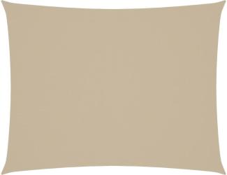 vidaXL Sonnensegel Oxford-Gewebe Rechteckig 3x4,5 m Beige 135156