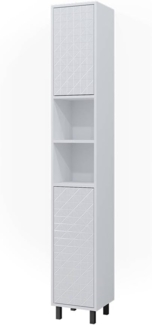 Vicco 'Agasta' Hochschrank, Spanplatte, 30 x 190,3 x 28 cm, Weiß