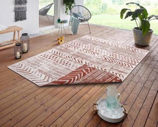 In- & Outdoor Wendeteppich Biri Terra Creme - 80x150x0,5cm