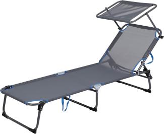 Greemotion Gartenliege Bäderliege Aluminium 183 x 61 x 50