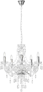 Lindby Kronleuchter Merida, Transparent IP20, 5 x 40 W